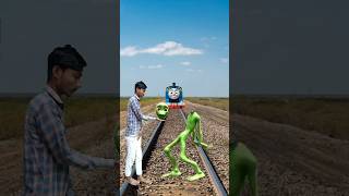 Dome to cosita dance alien vs choochoo train running fun VFX magic shorts [upl. by Medor]