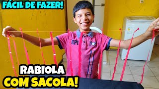 COMO FAZER UMA RABIOLA DE PIPA COM SACOLA [upl. by Haleehs]