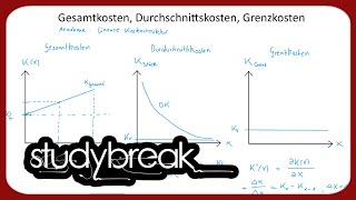 Gesamtkosten Durchschnittskosten Grenzkosten  Kosten und Leistungsrechnung [upl. by Leval656]