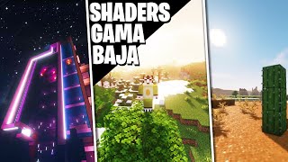 ✅ SHADERS para MINECRAFT GAMA BAJA ✅ [upl. by Annaihs]