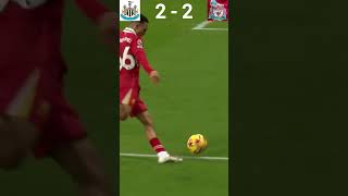 Highlights Newcastle VS Liverpool 33 football ligainggris sepakbola golterindah shorts [upl. by Nwahsram796]