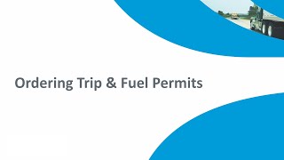 Ordering a Trip or Fuel Permit from Comdata Permit Services [upl. by Uahsoj]