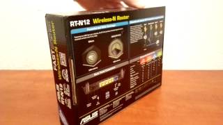 Asus RTN12 300Mbps wifi router [upl. by Nolram]