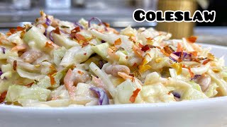 HOW TO MAKE THE BEST COLESLAW  COSLOW SALAD [upl. by Akehsat]