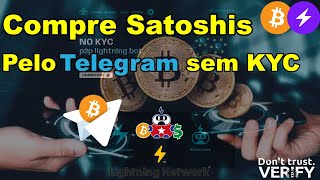 Como comprar Bitcoin sem KYC LNp2pBOT no Telegram [upl. by Halika166]