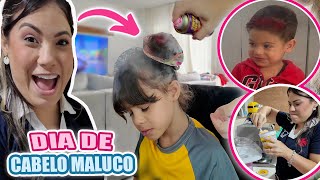 DIA DO CABELO MALUCO  COMPRINHAS  SURPRESA PARA AS CRIANÇAS vlog  Kathy Castricini [upl. by Fleck577]