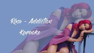 Rina  Addiction  Karaoke  Diamant Music [upl. by Gassman873]