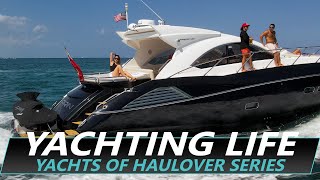 Yachting life of Haulover Inlet  Miami Boats  Drone Shots  Ep1 [upl. by Idnerb]