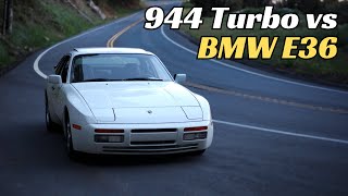 POV Porsche 944 Turbo Chasing Tuned BMW E36 Up Canyon  Amazing Exhaust Sounds [upl. by Seely]