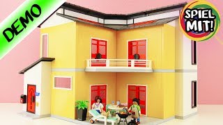 Playmobil Modernes Wohnhaus 9266  auspacke amp aufbauen Spiel mit mir Kinderspielzeug  Auf Deutsch [upl. by Nylikcaj]