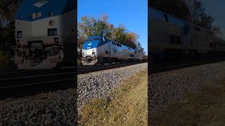 Amtrak Floridian train 40 approaches Raleigh NC at the quotWaffle Housequot signals 11192024 [upl. by Arag]