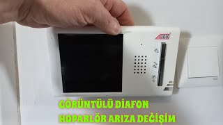 Görüntülü Diafon Hoparlör Arızası Değiştirme [upl. by Letha]