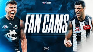 Fan Cams  Carlton v Collingwood  AFL Round 21 2024 [upl. by Lancey259]