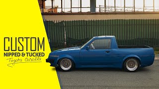 Custom Nipped amp Tucked Toyota Corolla KE71  Lowrider Customs  JDM  BBS Wheels 4K [upl. by Notsur]