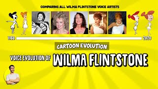 Voice Evolution of WILMA FLINTSTONE Compared amp Explained  60 Years  CARTOON EVOLUTION [upl. by Altis]