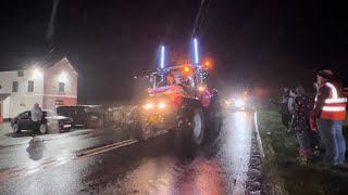 Join The Welshpool Illuminated Tractor Run For A Fun Night Out 4K [upl. by Tirreg]