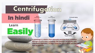 Centrifugation in hindi ll biology ll [upl. by Dorison641]