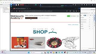 Web cache poisoning with multiple headers lab3 [upl. by Ecyal]