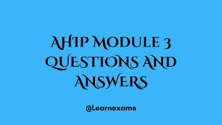 AHIP Module 3 QUESTIONS AND ANSWERS [upl. by Ragg64]