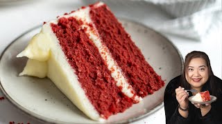 Red Velvet Cake with Cream Cheese Frosting [upl. by Idolah]