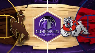 MWMadness Highlights 8 Wyoming vs 9 Fresno State Men’s Basketball 3132024 [upl. by Ylurt]