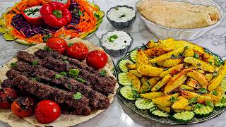 Kabab Koobideh with MustTry Sides کباب کوبیده با مخلفات که تمام حواس شما را سیراب می‌کند [upl. by Marlowe]