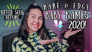 20 UNIQUE amp RARE Baby Names 2020 For Boys amp Girls  Baby Names I Love But Wont Be Using [upl. by Leveridge]