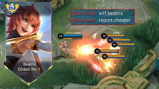 GLOBAL BEATRIX DAMAGE HACK BUILD FOR SOLO RANK must try this [upl. by Millwater]