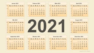 Kalender 2021 [upl. by Rech]