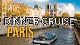 Gorgeous Seine River Dinner Cruise on Bateaux Parisiens [upl. by Ahsiela]