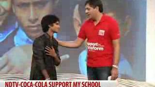 Teri Deewani  Salman ali with Sachin Tendulkar  NDTV live show [upl. by Nidroj]