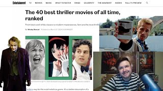 The 40 best thriller movies of all time ranked FML [upl. by Norabal]