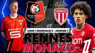 LIVE 🔴 RENNES⚫🔴 VS MONACO⚪🔴  7EME JOURNÉE DE LIGUE 1 MONACOHAC football ligue1 [upl. by Ecirtam]