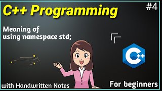 Meaning of using namespace std  C tutorial for begineers in Hindi [upl. by Oralle69]