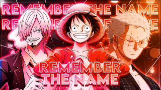 Remeber The Name 「AMVEDIT」One Piece  Monster Trio [upl. by Coco137]