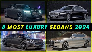 TOP 8 Luxury Sedans 2024  BEST LUXURY SEDAN [upl. by Morlee]