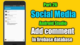 MyMemesSocial media app in android studio  Add comments in firebase database [upl. by Tawsha155]