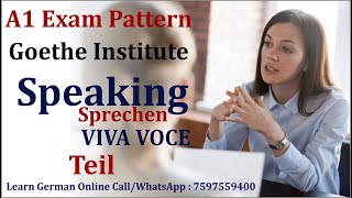 A1 Exam Pattern Goethe Institute  Speaking  Sprechen  VIVA VOCE  Learn German A1  Start Deutsch [upl. by Oicaro290]