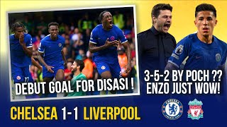 CHELSEA 11 LIVERPOOL  HUGE DEBUT GOAL BY DISASI  352 BY POCH ENZO JUST WOW SANCHEZ [upl. by Kenney]