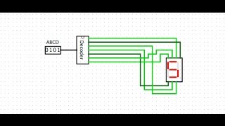 7 Segment Display using Logisim [upl. by Annaegroeg]