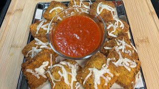 Fried Cheese Spinach Ravioli [upl. by Aniale]