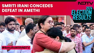 Amethi Election Result  Smriti Irani Concedes Defeat In Amethi By Congress’ Kishori Lal Sharma [upl. by Nitsreik]