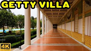 Getty Villa Museum  Los Angeles California Walking Tour 4K [upl. by Lorrayne]