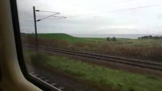 Arriving and departing BerwickuponTweed on an East Coast HST  101011 [upl. by Agneta]