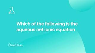 nh3  hcl net ionic equation [upl. by Riha424]