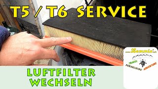 Luftfilter wechseln VW T5 T6 DIY Ausbau Campervan Hochdach Selbstausbau Vanlife RVing Lemmix [upl. by Curley]