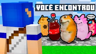 Minecraft mas eu ACHEI os HAMSTERS FIND CHOMIKS MINECRAFT [upl. by Tihor]