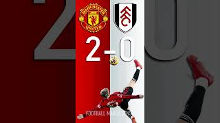 Man Utd vs Fulham Premier League Score Predictor  hit pause or screenshot [upl. by Naawaj515]