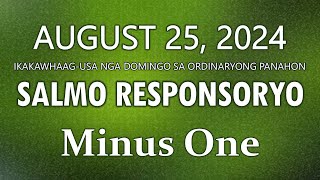 Salmo Responsoryo  August 25 2024  Minus One [upl. by Yelrehs]