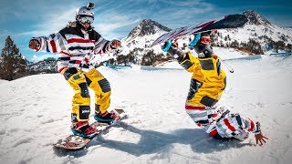 SKATER prueba SNOWBOARD por PRIMERA VEZ [upl. by Lorrin]